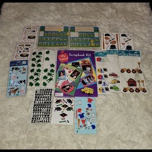 Scrapbook and Sticker Lot